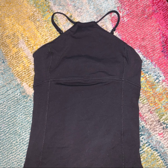 Black lululemon halter tank top - Picture 2 of 4